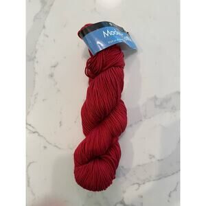 1 Skein Berroco Modern Cotton Brick Red Worsted Yarn 60% Pima Cotton 50% Rayon